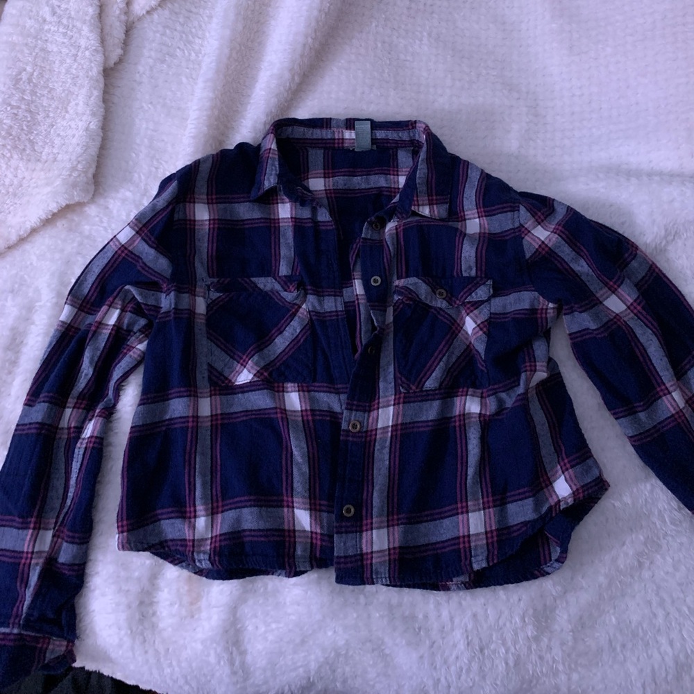 Red/Blue Button Down